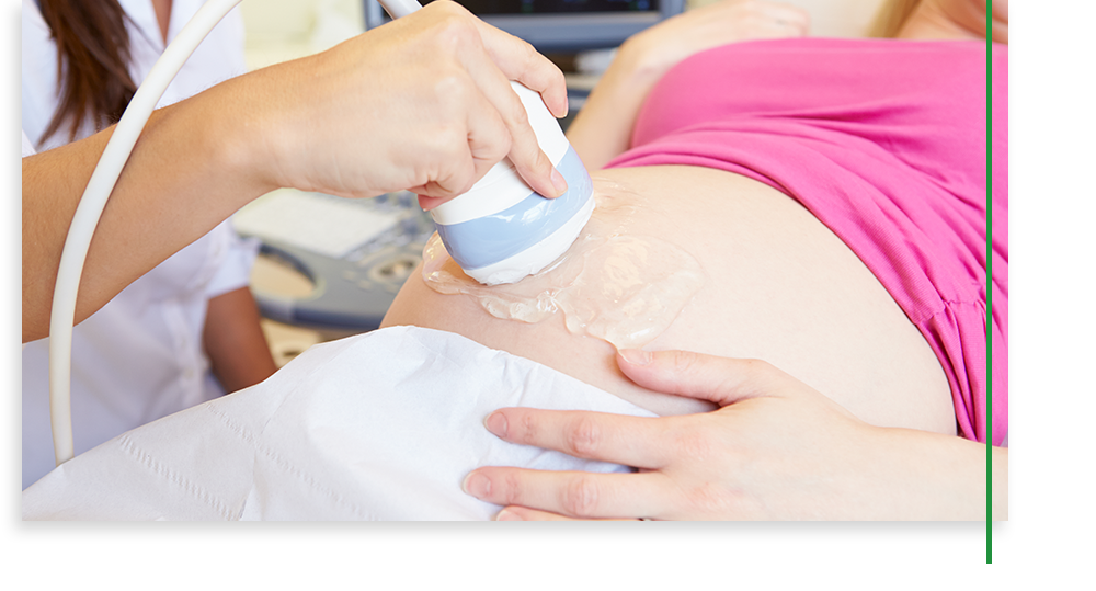 woman recieving ultrasound