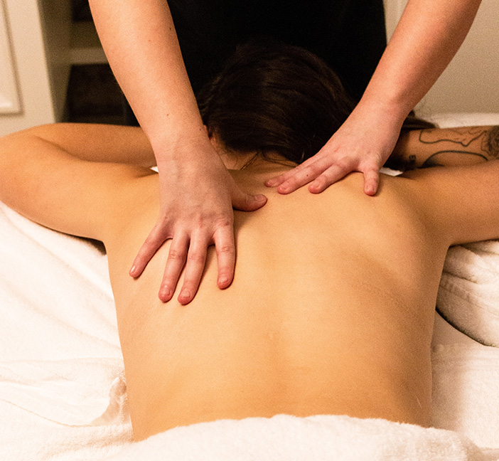 WOman getting massage